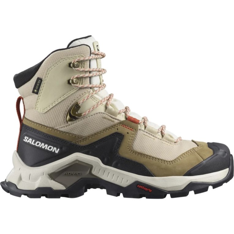 Botas Caminhada Salomon Quest Element GTX Feminino Bege Verde Oliva Pretas | PT P35697